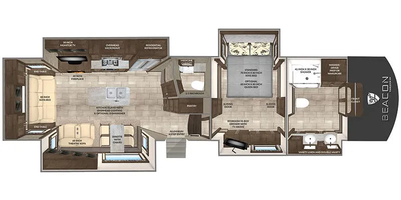Vanleigh Beacon 39FBB floor plan