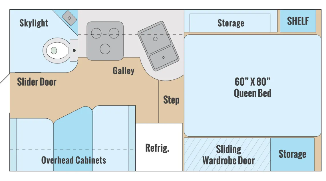 2027 Adventurer Adventurer 89RB - Floor plan