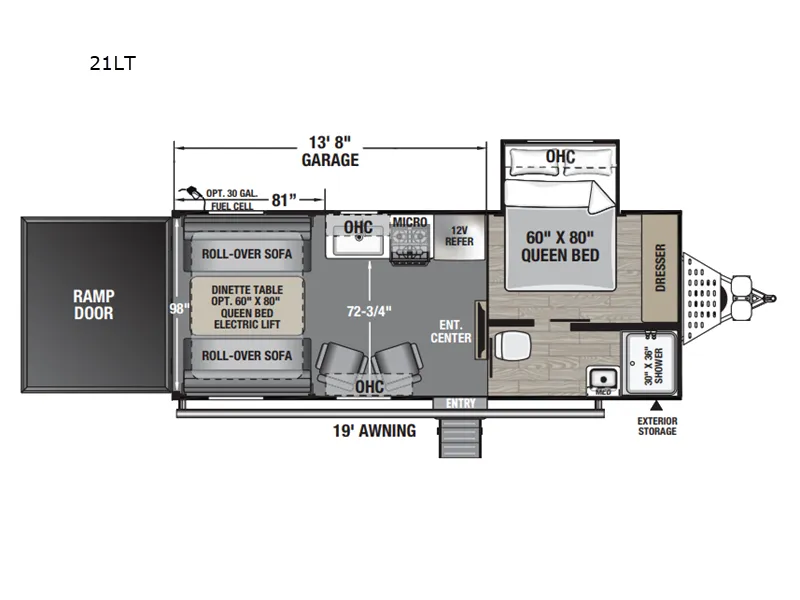 2026 Coachmen Adrenaline 21LT - Floor plan