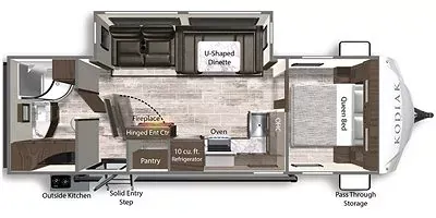 2022 Dutchmen Kodiak Ultra Lite 261RBSL - Floor plan