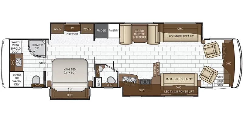Newmar Kountry Star 4037 floor plan