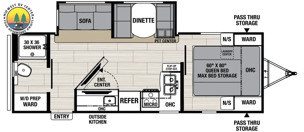 2026 Coachmen Northern Spirit 2557RB floor plan