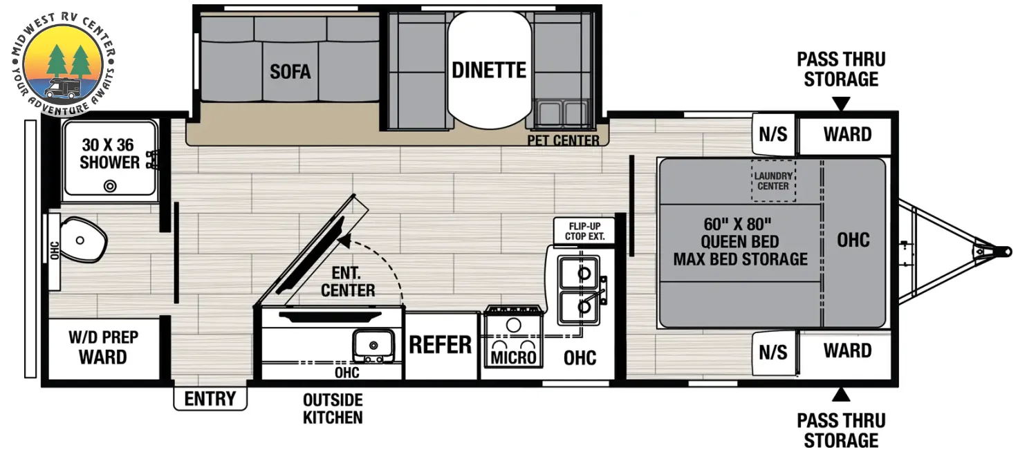 2026 Coachmen Northern Spirit 2557RB - Floor plan