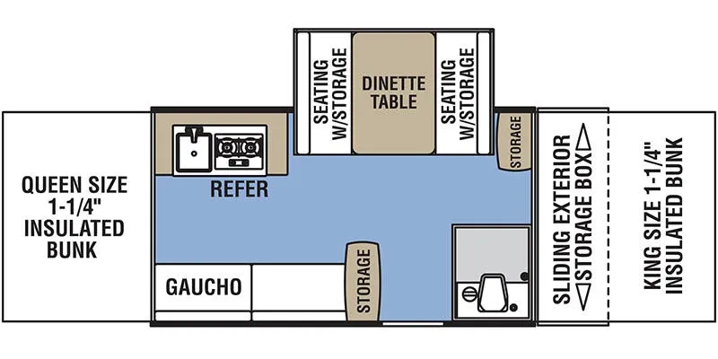 Coachmen Viking Legend 2485 SST floor plan