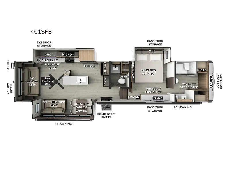 2026 Forest River Rockwood Signature 401SFB - Photo 3