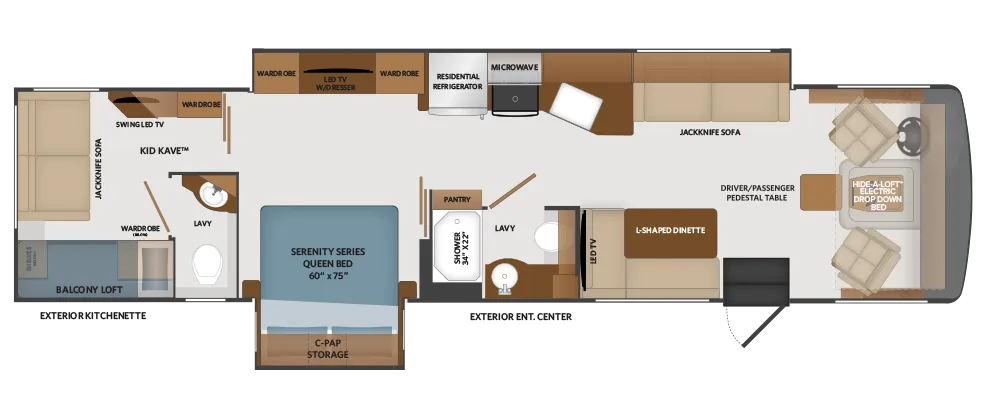 Fleetwood Fortis 36Y floor plan