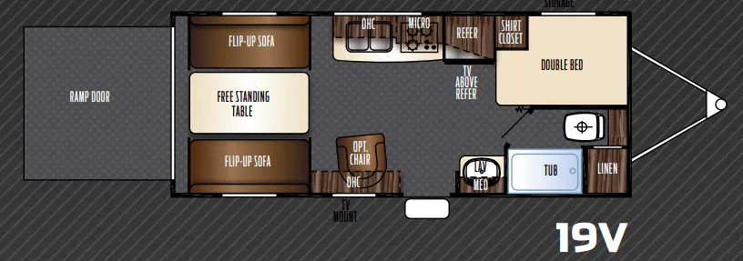 Forest River Vengeance Super Sport 19V floor plan