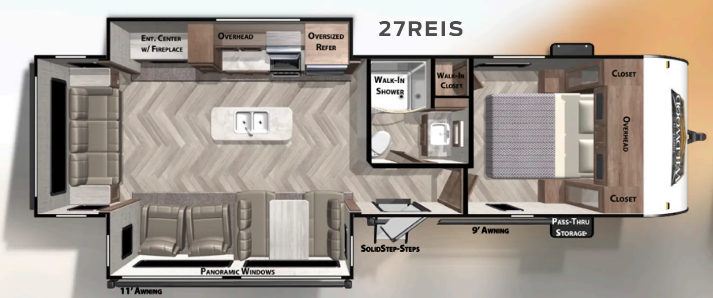 Forest River Wildwood 27REIS floor plan