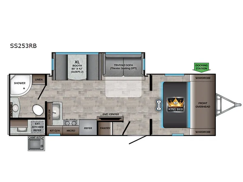 2020 CrossRoads Sunset Trail SS253RB - Floor plan
