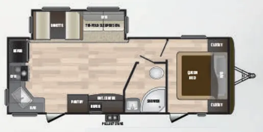 Keystone Hideout 25RKSWE floor plan