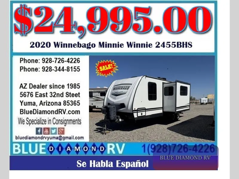 2020 Winnebago Minnie 2455BHS - Photo 2