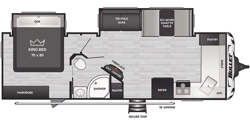 2026 Keystone BULLET PREMIUM 265FKS - Floor plan