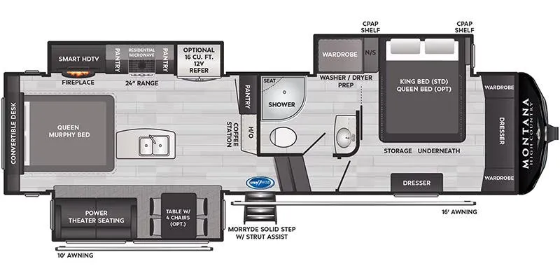 Keystone Montana High Country 291MB floor plan