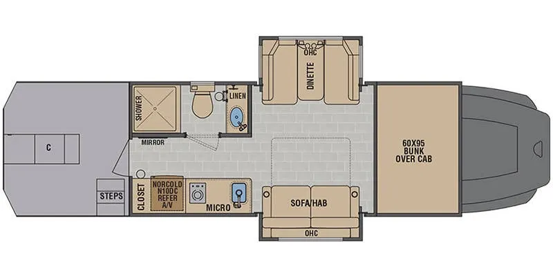 Renegade RV Classic CS150 floor plan