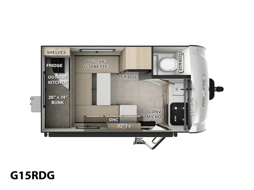 2025 Forest River Rockwood Geo Pro G15RDG - Photo 3