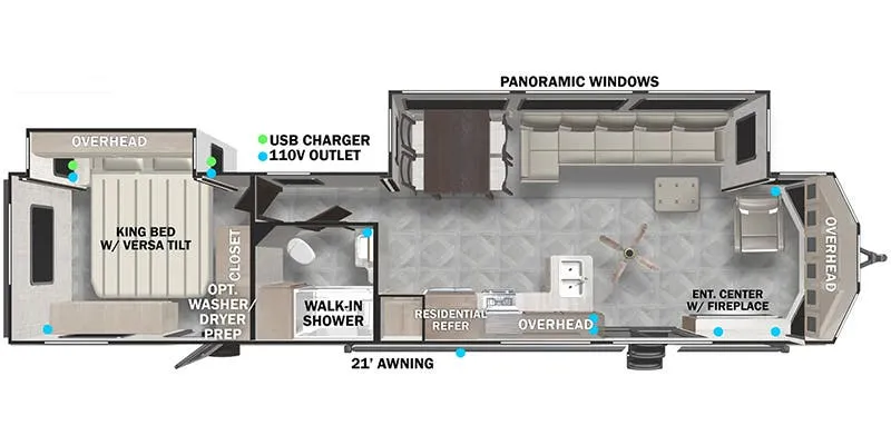 Forest River Wildwood Lodge 40FDEN floor plan