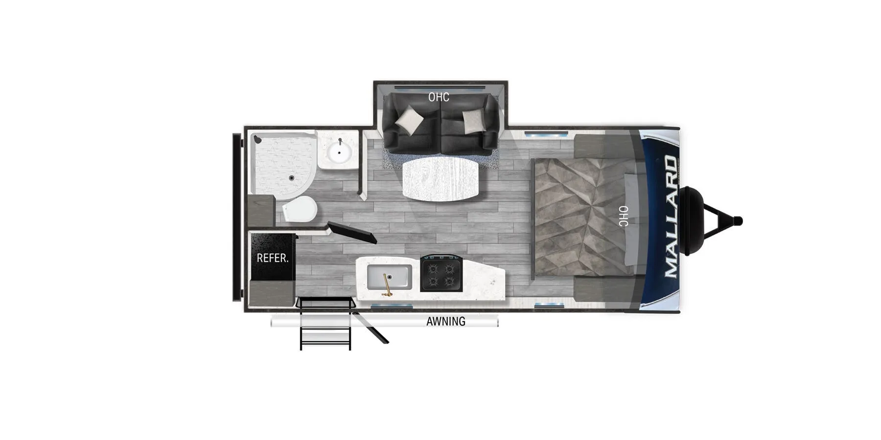Heartland Mallard M210RB floor plan