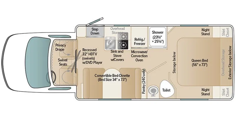 Coach House Platinum II 240 DQ floor plan