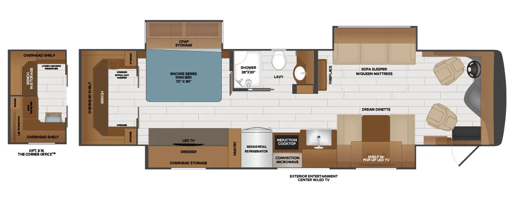 Fleetwood Frontier GTX 37RT floor plan