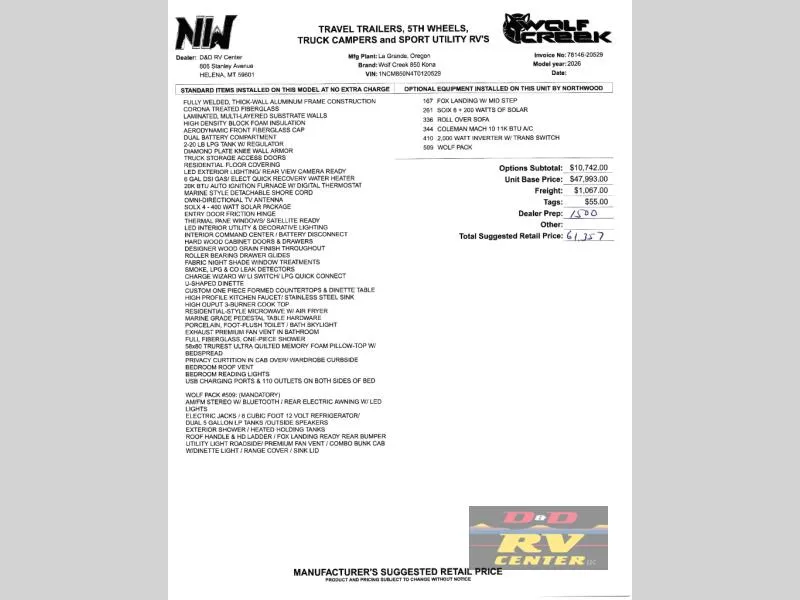 2026 Northwood Wolf Creek 850 - Photo 3