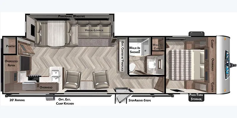 2022 Forest River Salem 27RK floor plan
