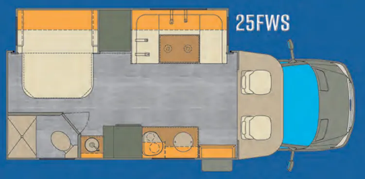 Renegade RV Vienna 25FWS floor plan