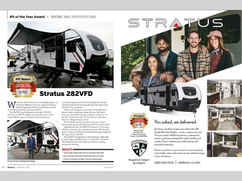 2026 Venture RV Stratus 282VFD - Photo 2
