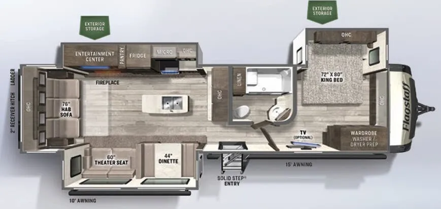Forest River Flagstaff Classic 832IKRL floor plan