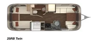 Airstream International Serenity 25RB TWIN floor plan