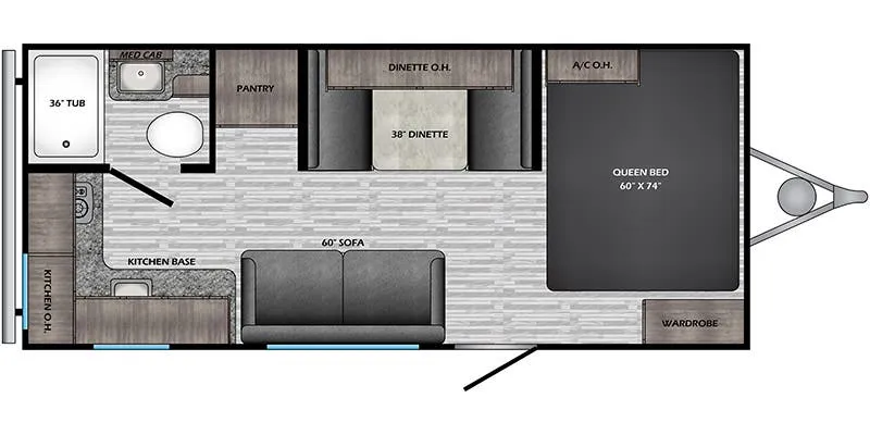 CrossRoads Zinger Lite ZR18RK floor plan