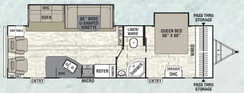 Coachmen Freedom Express Maple Leaf Edition 297 RLDSLE floor plan