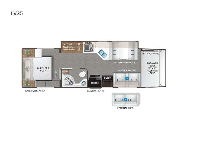 2023 Thor Motor Coach Magnitude LV35 floor plan