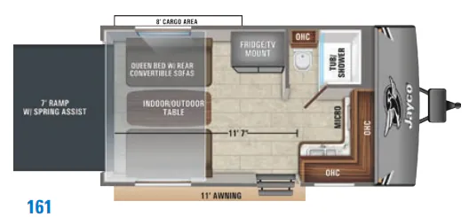 Jayco Octane Super Lite 161 floor plan