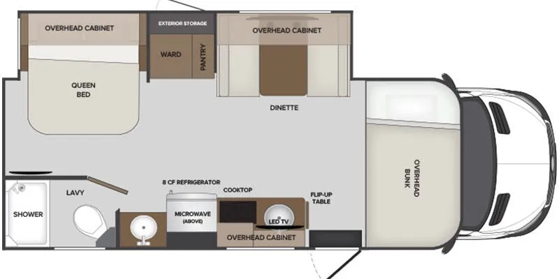 Holiday Rambler Element 25Q floor plan