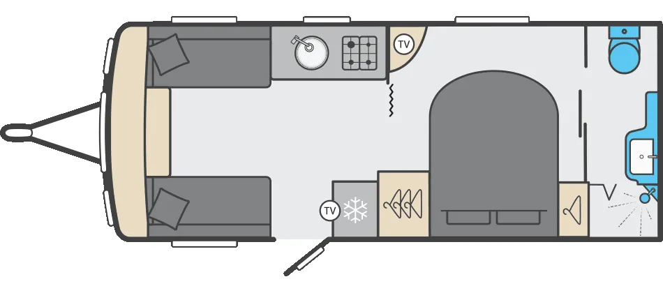 Swift Challenger Grande 580 floor plan