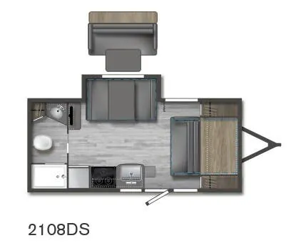 Winnebago Micro Minnie 2108DS floor plan