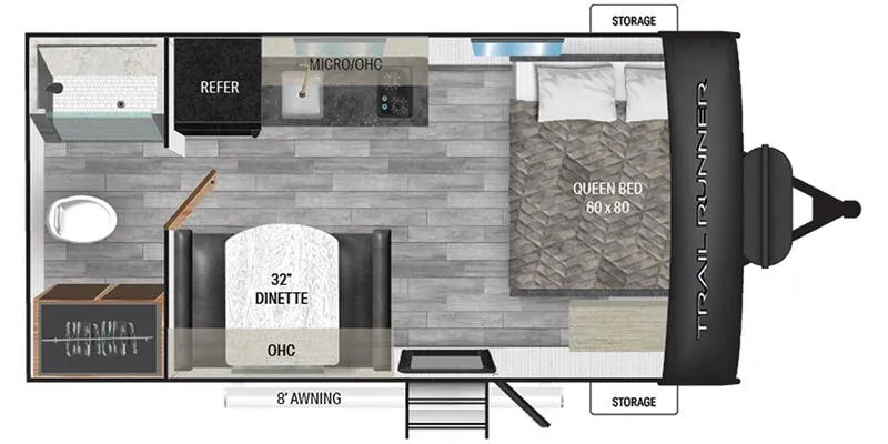 Heartland Trail Runner TR 117 R floor plan