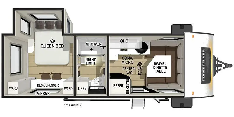 2026 Forest River R-Pod RP-204 - Floor plan