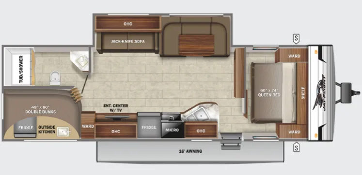 Jayco Jay Flight SLX 8 284BHS floor plan