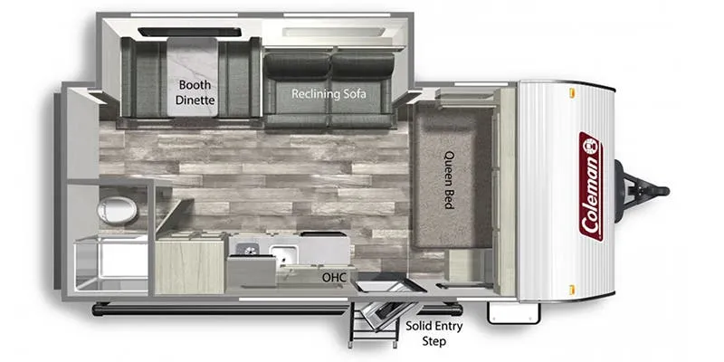 2023 Dutchmen Coleman Lantern LT 18FQ - Floor plan
