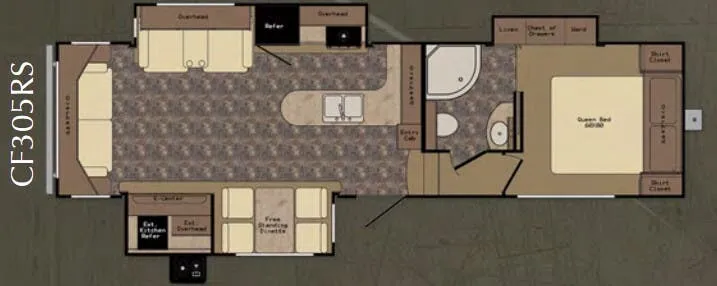 CrossRoads Cruiser CF305RS floor plan