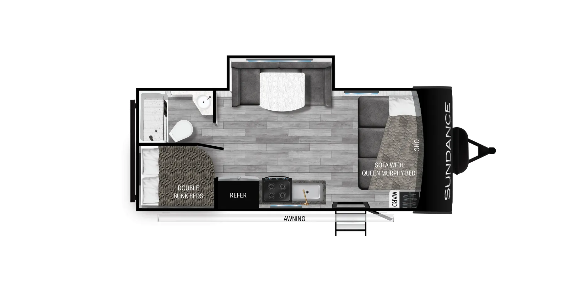 Heartland Sundance 211MB floor plan