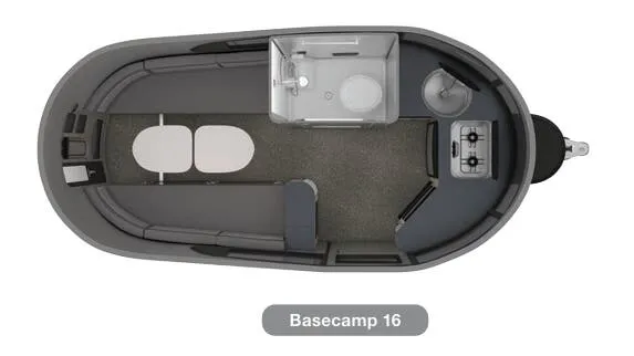 2022 Airstream Basecamp X 16X - Floor plan