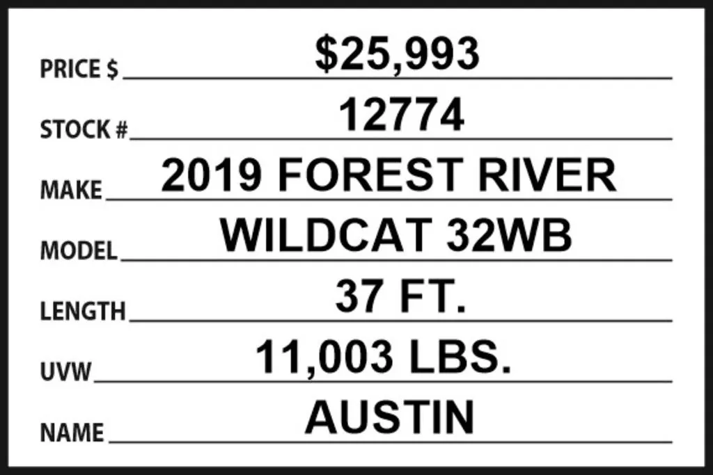 2019 Forest River Wildcat 32WB, Photos photo 30