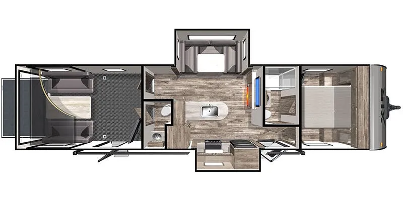 Forest River XLR Boost 31QB floor plan