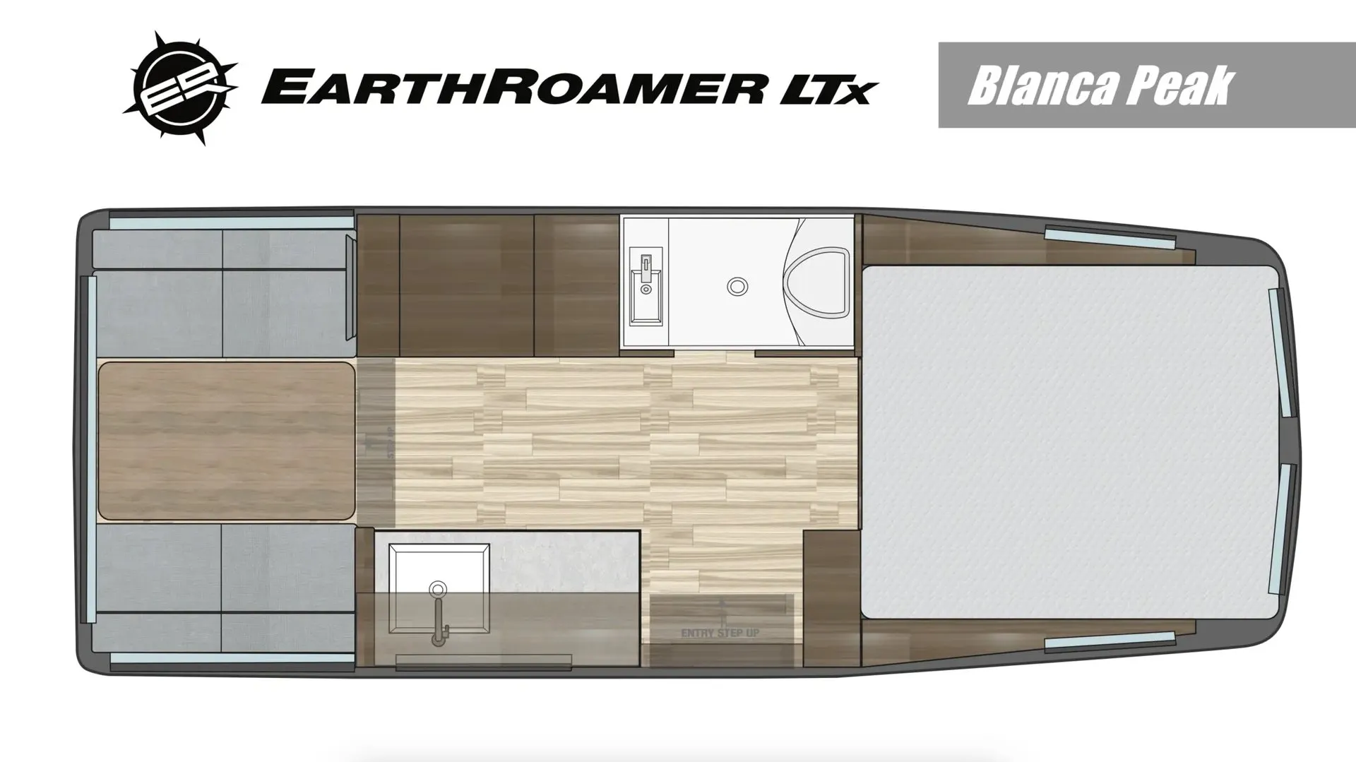 EarthRoamer LTx BLANCA floor plan