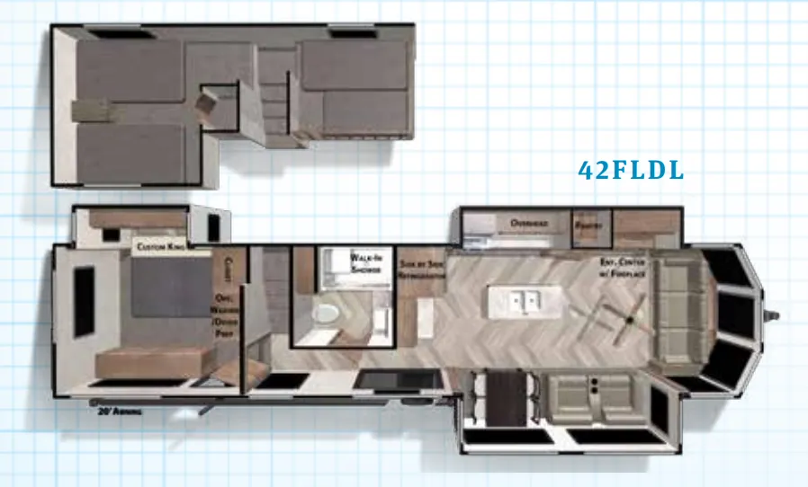 Forest River Salem Grand Villa 42FLDL floor plan