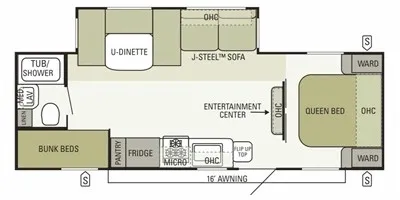 2012 Starcraft Autumn Ridge 256BHS - Floor plan