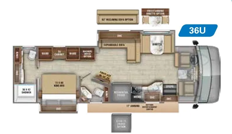 Jayco Precept Prestige 36U floor plan