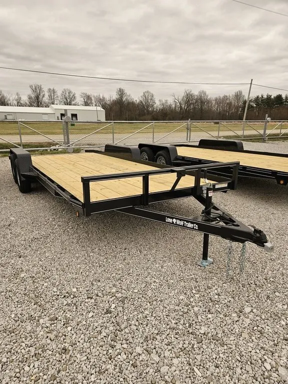 2025 Lone Wolf Trailer Company Wood Floor Car Hauler 83 x 18 - Photo 4